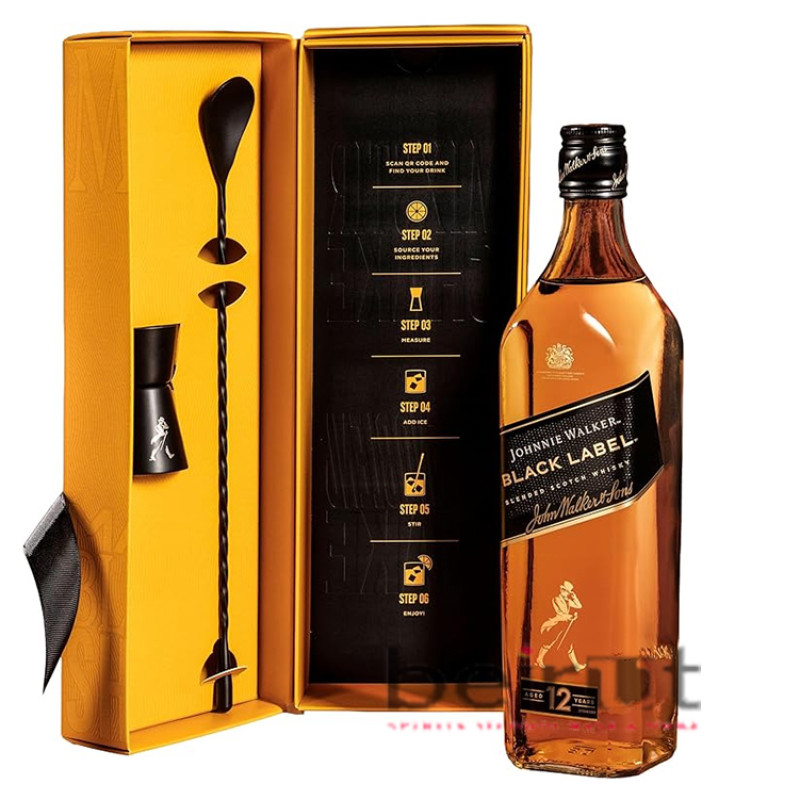お*引様 Johnnie Walker Black Label 4本セット jhonnie walker black label cocktail kit